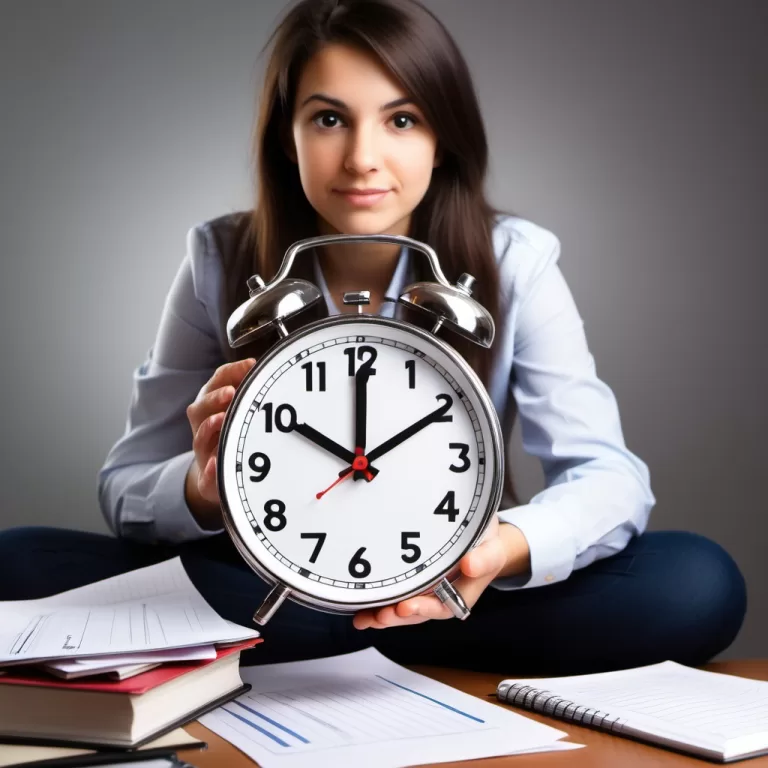 Clock watching student