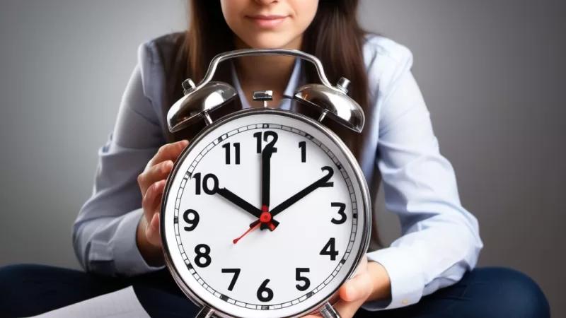 Clock watching student