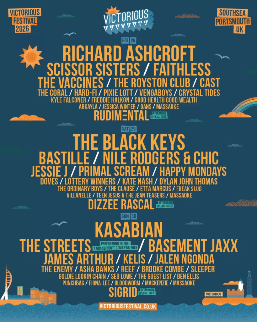 Victorious Festival Line up poster