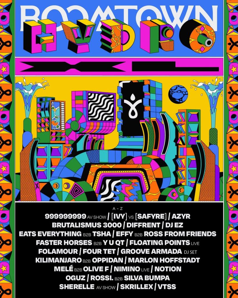 Hydro stage with Skrillex closing the event on Sunday evening